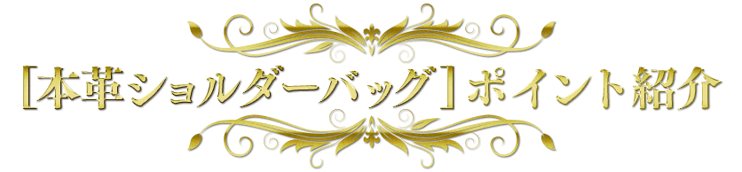 [本革ショルダーバッグ]ポイント紹介