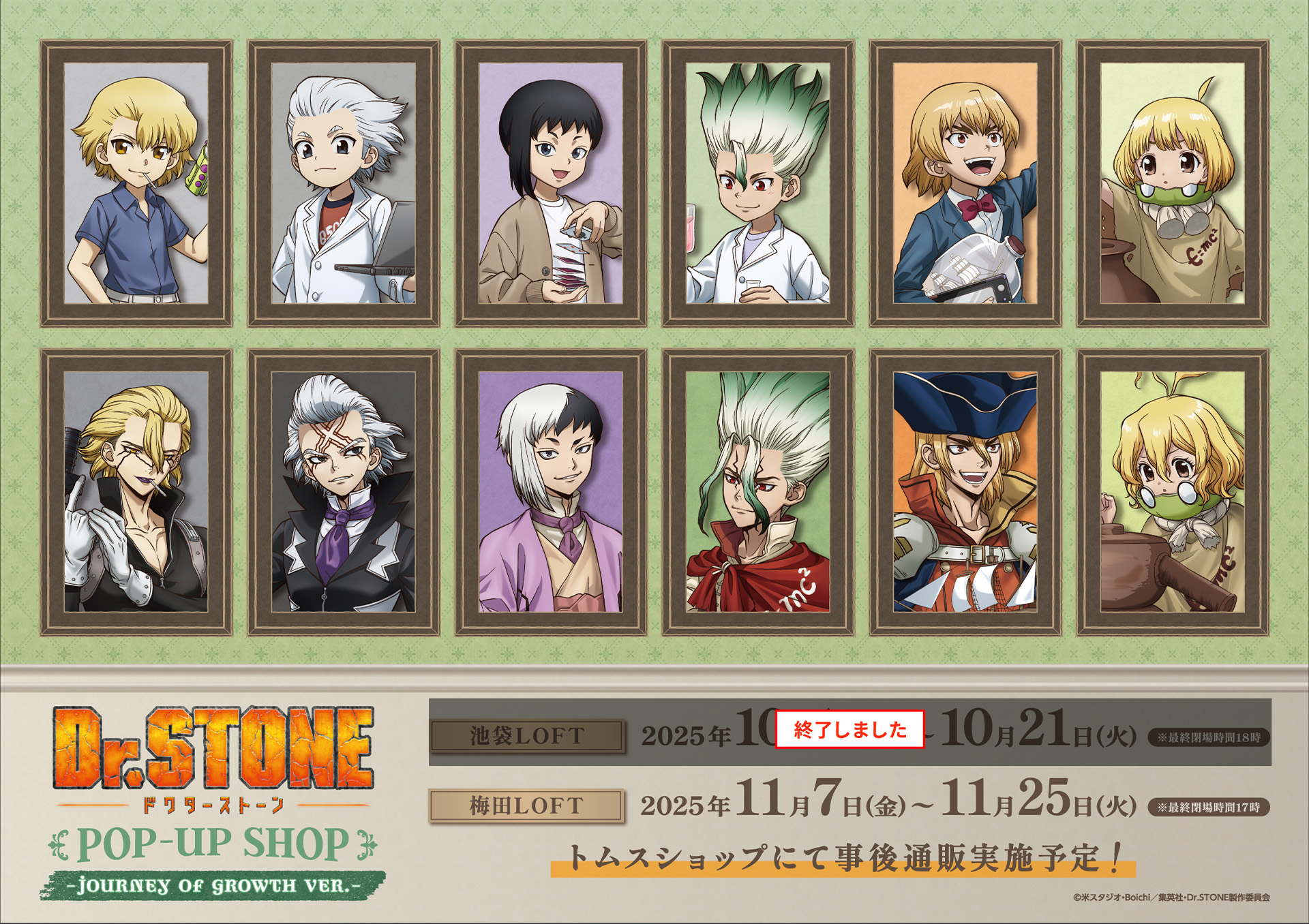 Dr.STONE 千空 Loft Journey of Growth 缶バッジ Dr.STONE Journey of Growth ver. | トムスショップ