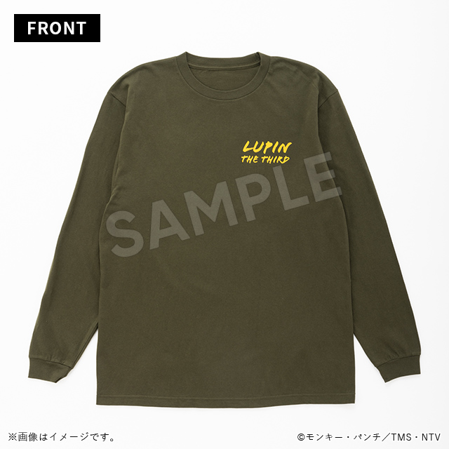 長袖Tシャツ　次元　アーミーグリーン