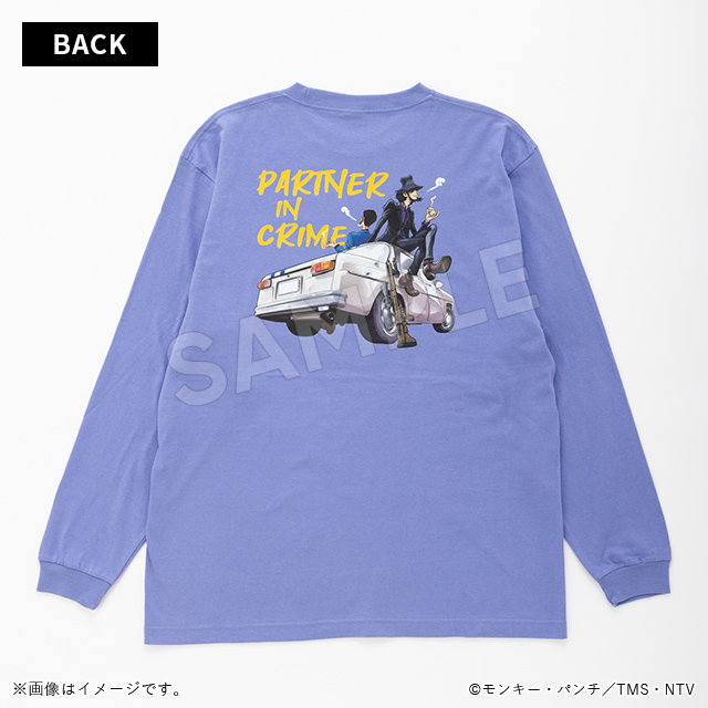 長袖Tシャツ　ルパン&次元　ダスティブルー