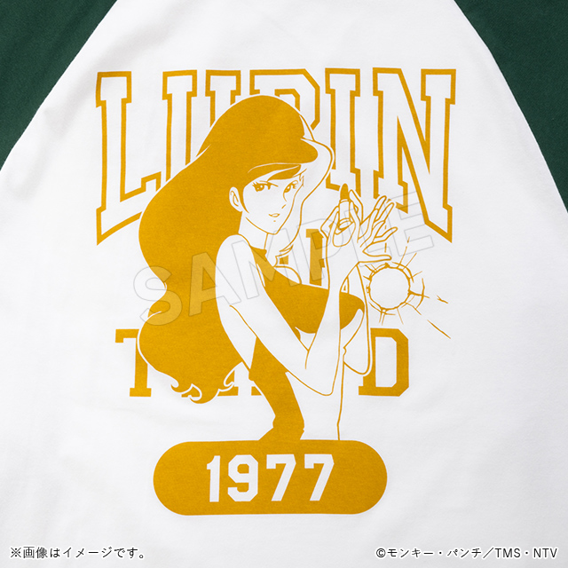 ラグランTシャツ　不二子　アイビーグリーン